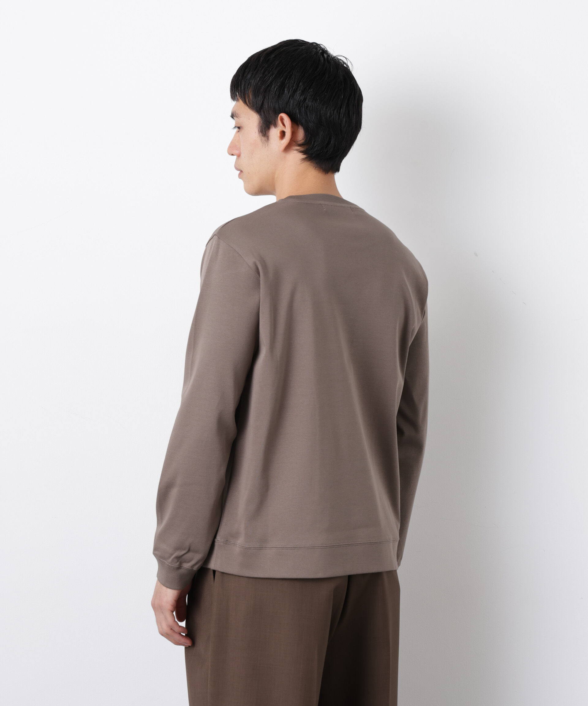 nano･universe「「FORMAL JERSEY」クルーネックカットソー長袖」|Tシャツ・カットソー|