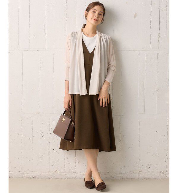 組曲「【WEB限定】シアーツイルジャージーショート カーディガン」|カーディガン|