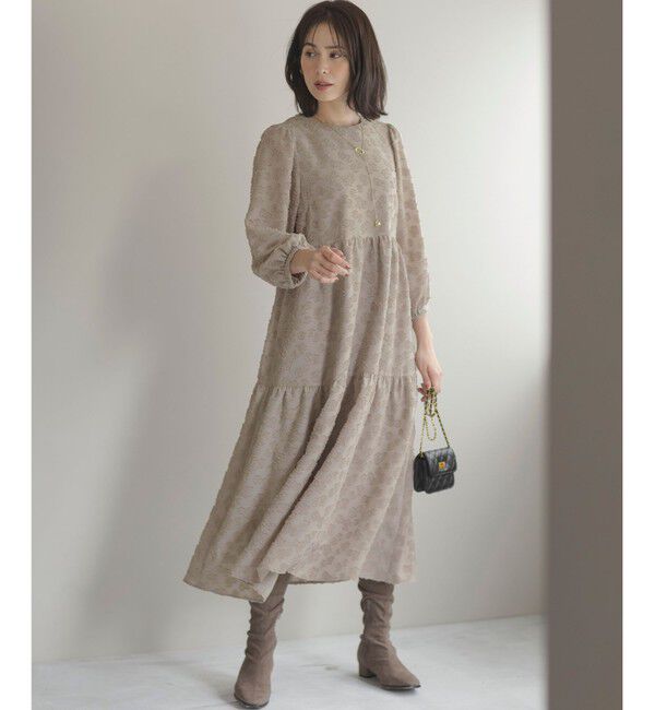 組曲「カットジャカードティアードワンピース」|ワンピース|