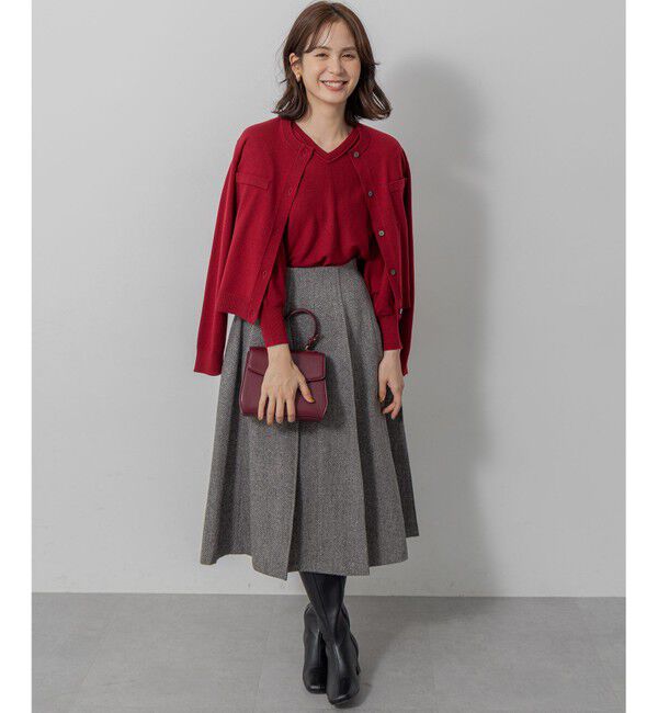 組曲「【前後着用可】ニューシックニットＶネック プルオーバー」|ニット・セーター|