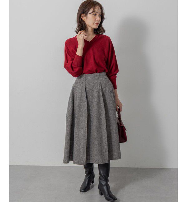 組曲「【前後着用可】ニューシックニットＶネック プルオーバー」|ニット・セーター|