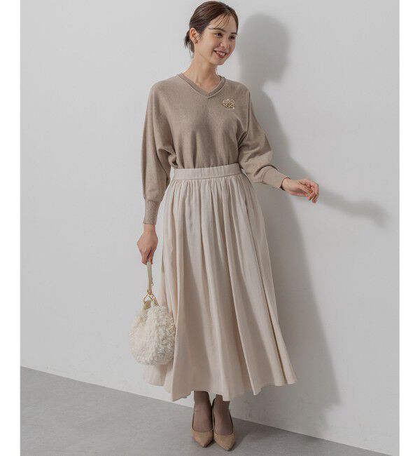 組曲「【前後着用可】ニューシックニットＶネック プルオーバー」|ニット・セーター|