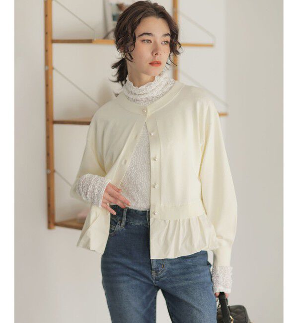 組曲「【前後着用可】バルーンドッキング ニット」|ニット・セーター|ホワイト系