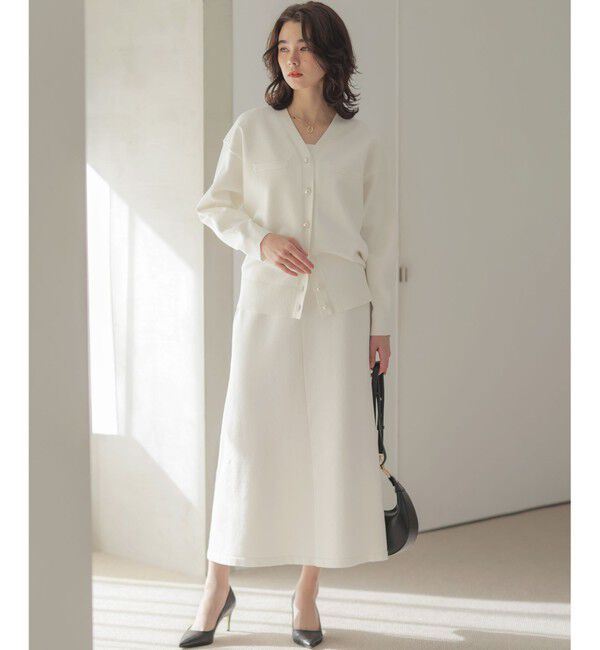 組曲「スウェットニット スカート」|スカート|ホワイト系