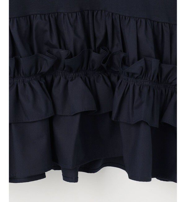 組曲「フリルシャツコンビ ロングTシャツ」|Tシャツ・カットソー|