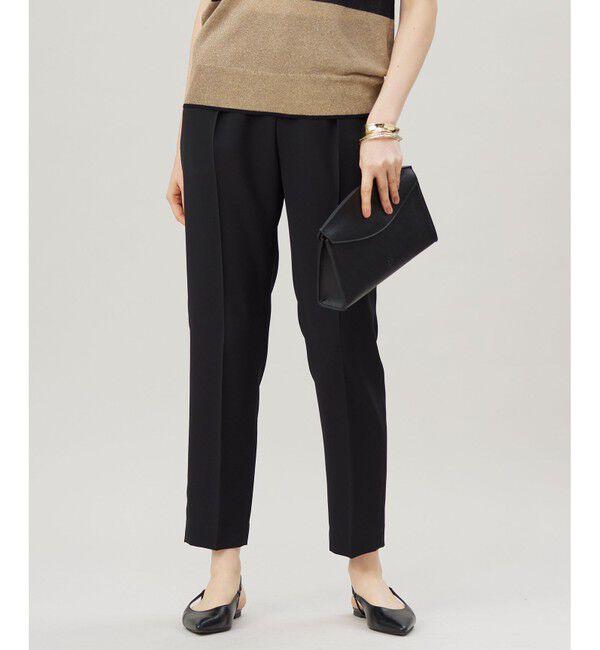 自由区「【セットアップ対応・接触冷感・UVケア・洗える】ライトストレッチテーパード パンツ」|その他|ブラック