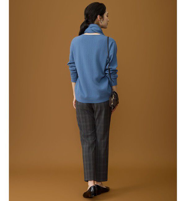 自由区「TRギャバ裏起毛チェック柄テーパード パンツ」|その他|