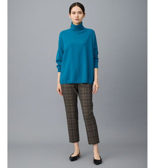 自由区「TRギャバ裏起毛チェック柄テーパード パンツ」|その他|