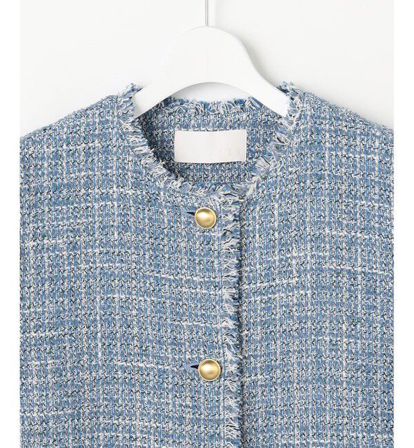 自由区「ファンシーノットツイード ジレ」|ベスト・ジレ|