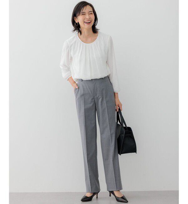 23区「【セットアップ対応】ラフィーネウール テーパードパンツ」|その他|