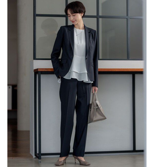 23区「【セットアップ対応】ラフィーネウール テーパードパンツ」|その他|