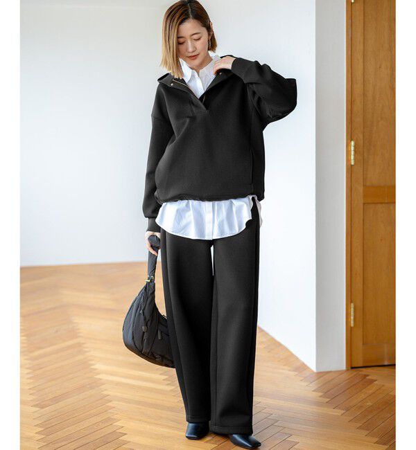 23区「【洗える】コットンエアーダンボール ドロスト フーディー」|パーカー|