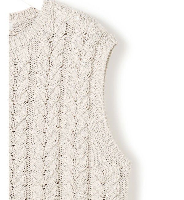 23区「ケーブル ニットベスト」|ベスト・ジレ|