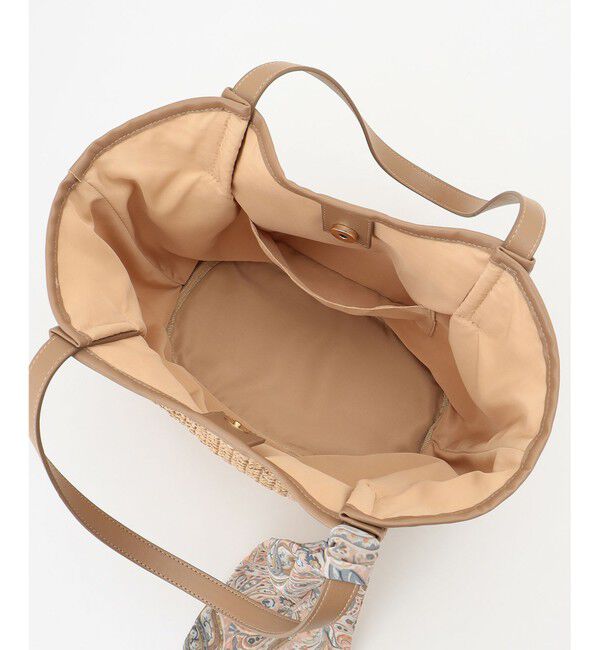 ANY SIS「スカーフ付パイピングカゴ バッグ」|かごバッグ|