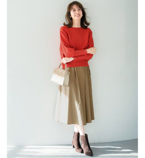 ANY SIS「【洗える・セットアップ可】アンチピリングドルマン畔 ニット」|ニット・セーター|