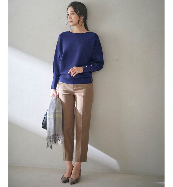 ANY SIS「【洗える・セットアップ可】アンチピリングドルマン畔 ニット」|ニット・セーター|