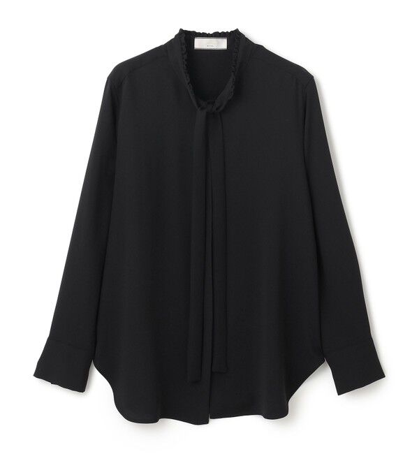 BEIGE,「【洗える】EVA / ボウタイロングスリーブブラウス」|シャツ・ブラウス|