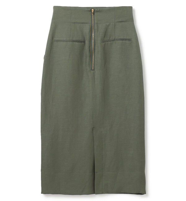 BEIGE,「【洗える】BERNARD / リネンアウトポケットハイウエストスカート」|スカート|