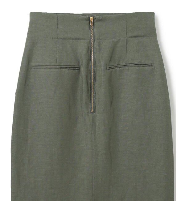 BEIGE,「【洗える】BERNARD / リネンアウトポケットハイウエストスカート」|スカート|