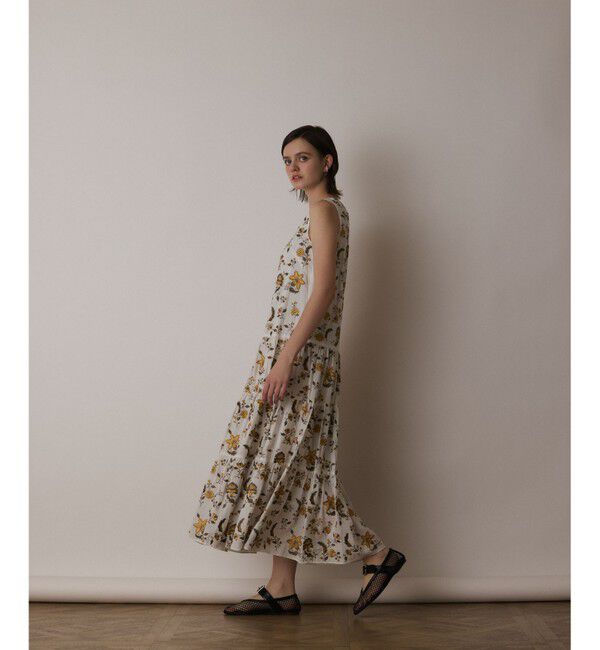 GRACE CONTINENTAL「ティアードロングワンピース」|ワンピース|ホワイト