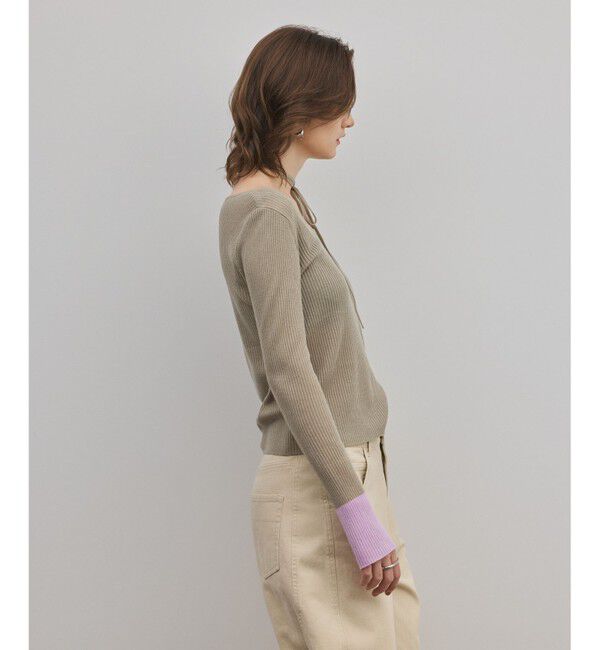 Diagram「バイカラーリブニットトップ」|ニット・セーター|