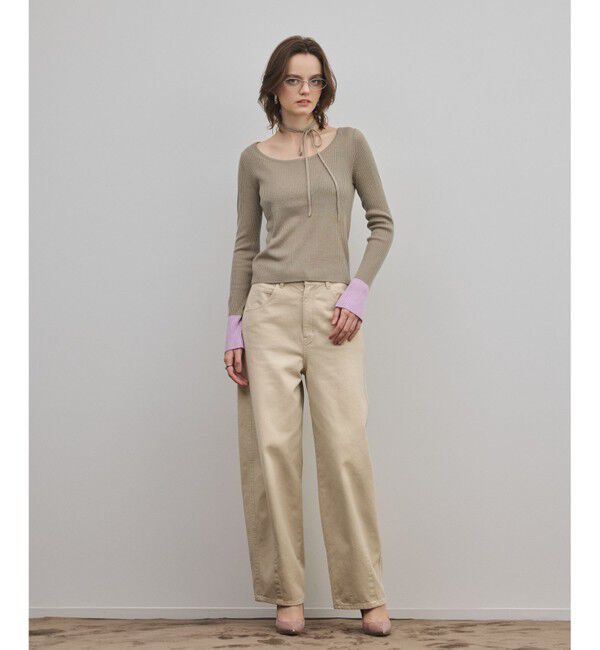 Diagram「バイカラーリブニットトップ」|ニット・セーター|