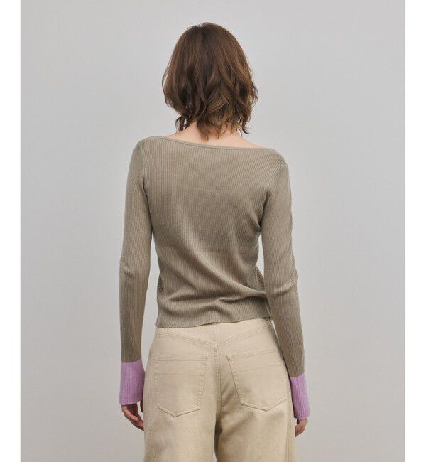 Diagram「バイカラーリブニットトップ」|ニット・セーター|