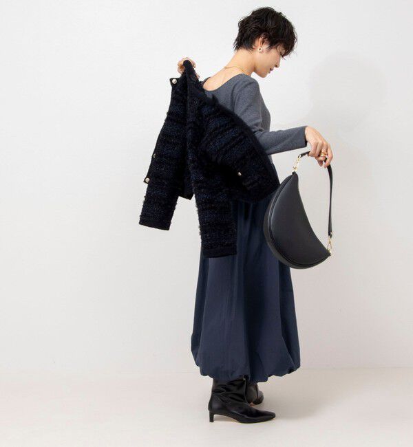 NOLLEY'S sophi「タフタバルーンスカート2WAYニットワンピース」|ワンピース|