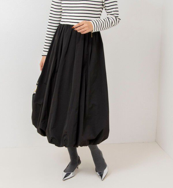 NOLLEY'S sophi「タフタバルーンスカート2WAYニットワンピース」|ワンピース|