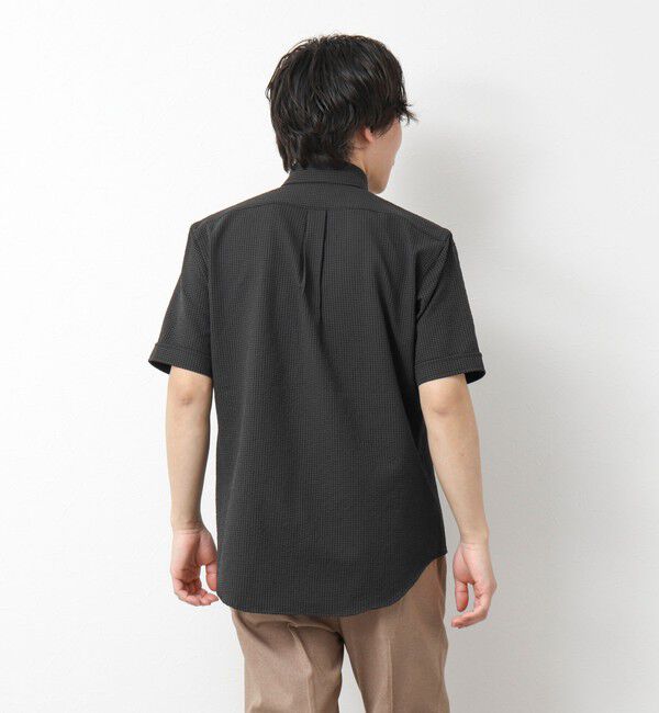 NOLLEY'S goodman「《ビジカジ対応》【EVALET】吸水速乾 2WAYストレッチ サッカーギンガムテープBD 25SS」|シャツ・ブラウス|