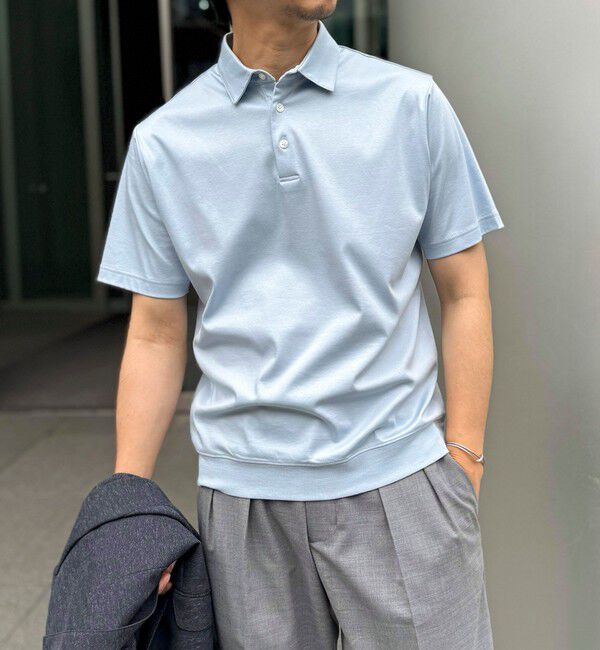 NOLLEY'S goodman「《ビジカジ対応》シルケットスムース ドレスポロ ビズポロ 25SS」|ポロシャツ|