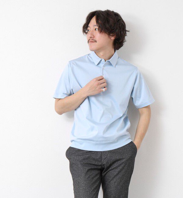 NOLLEY'S goodman「《ビジカジ対応》シルケットスムース ドレスポロ ビズポロ 25SS」|ポロシャツ|