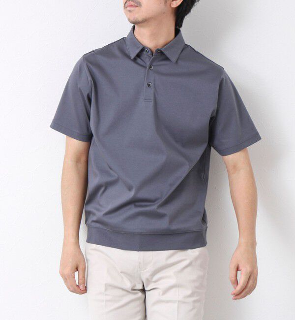 NOLLEY'S goodman「《ビジカジ対応》シルケットスムース ドレスポロ ビズポロ 25SS」|ポロシャツ|