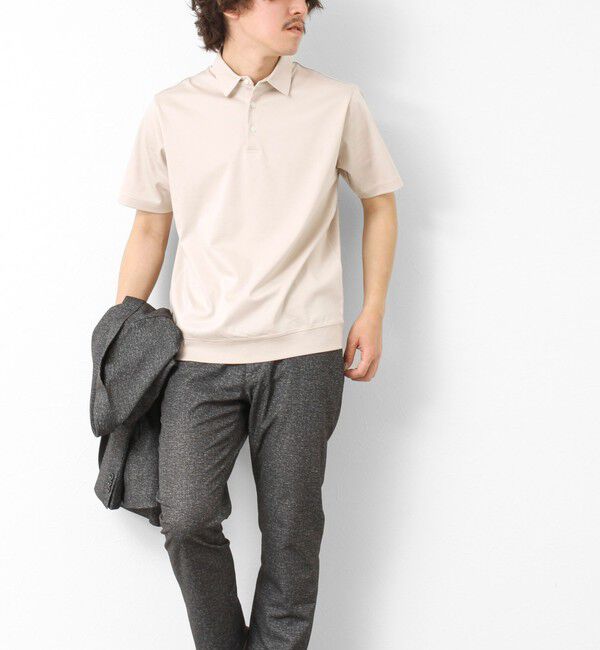 NOLLEY'S goodman「《ビジカジ対応》シルケットスムース ドレスポロ ビズポロ 25SS」|ポロシャツ|