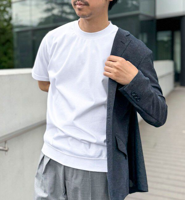 NOLLEY'S goodman「《ビジカジ対応》シルケットスムースドレスTシャツ 25SS」|Tシャツ・カットソー|ホワイト