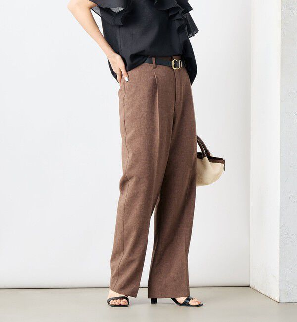 NOLLEY'S「《セットアップ対応》ウォッシャブルドライトロピカルセミワイド美脚パンツ」|その他|