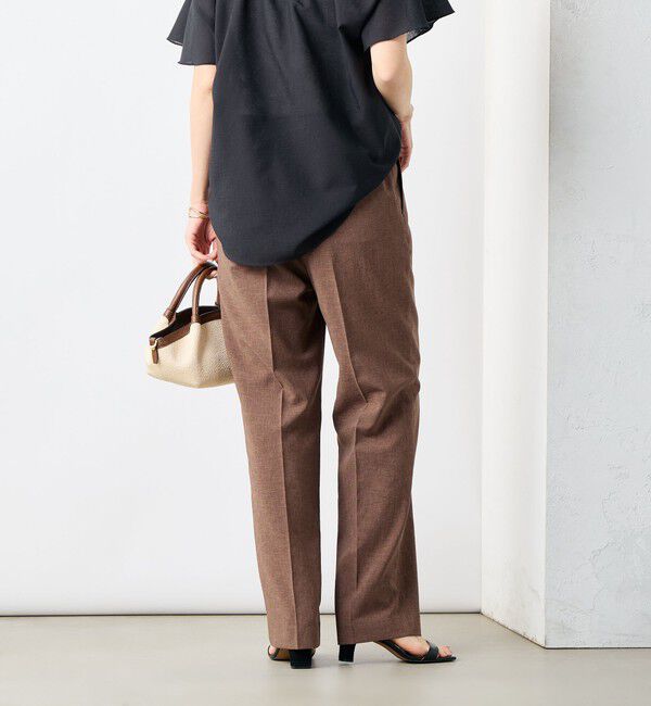 NOLLEY'S「《セットアップ対応》ウォッシャブルドライトロピカルセミワイド美脚パンツ」|その他|