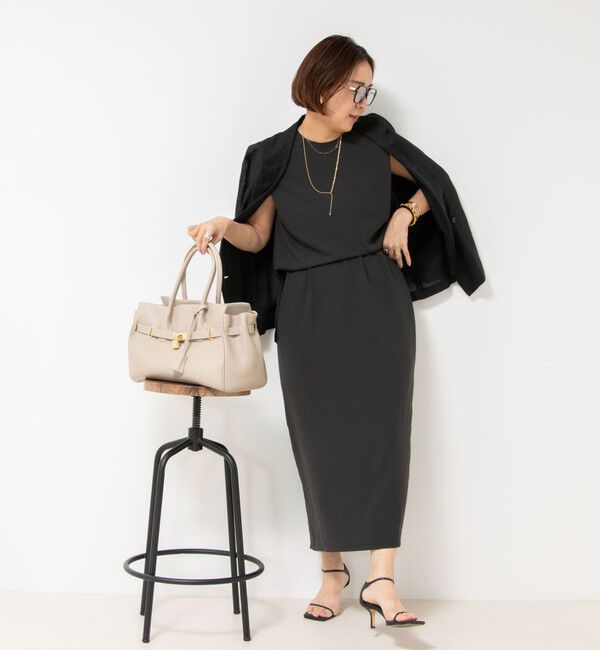 NOLLEY'S「【松葉☆別注アイテム】《セットアップ対応》エアリージョーゼットイージータイトスカート」|タイト|