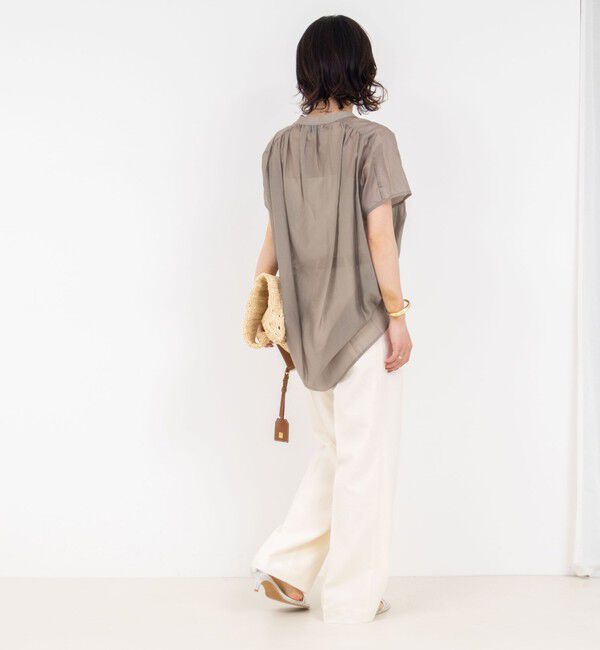 NOLLEY'S「フレンチスリーブオーバーシャツ」|シャツ・ブラウス|