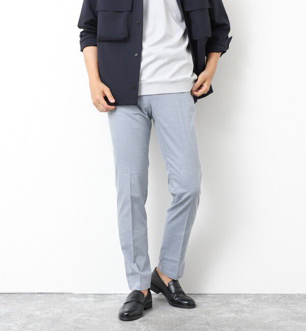NOLLEY'S goodman「《ビジカジ対応》【COOLMOTION】シャークスキン 接触冷感スリムフィット 25SS」|チノ|