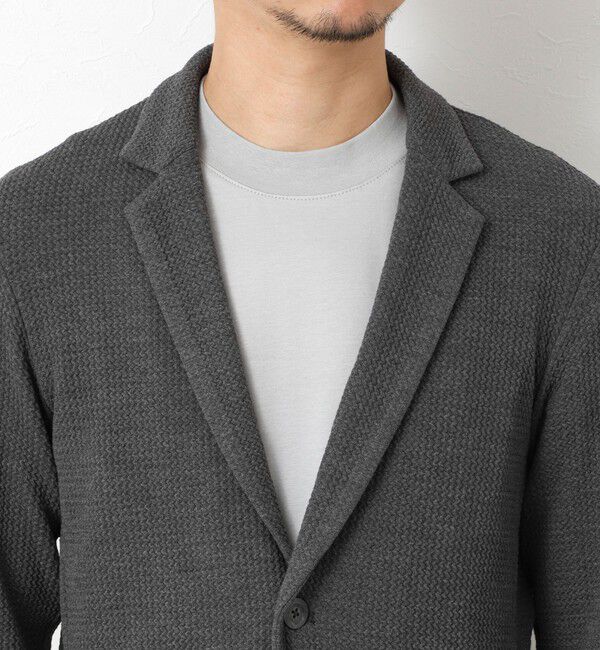 Stutostein「《ビジカジ対応》Relax Jogger Jersey ウォッシャブルテーラーCD」|カーディガン|