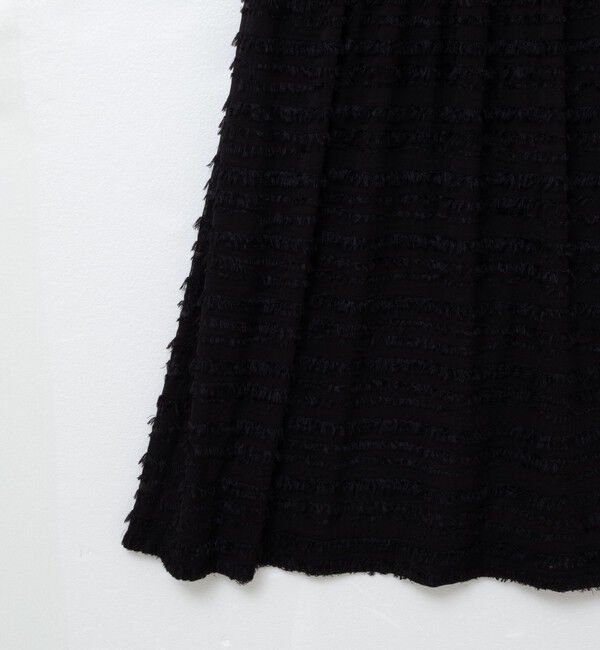 NOLLEY'S「フリンジ生地ニットワンピース」|ワンピース|