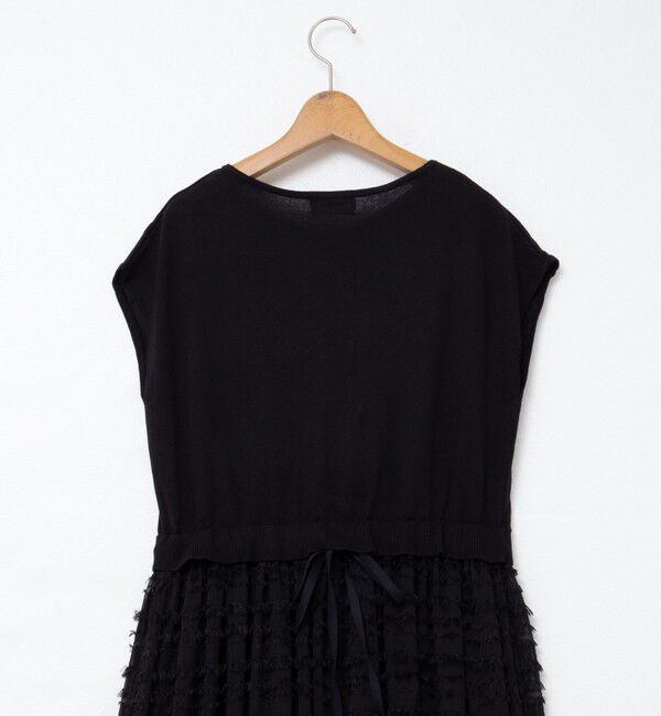 NOLLEY'S「フリンジ生地ニットワンピース」|ワンピース|