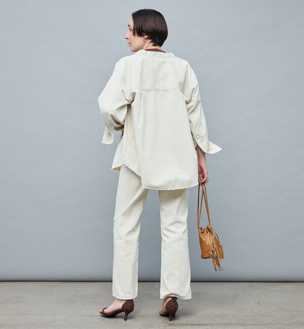 Rie Miller「【RM denim】センタープレスハイウエストパンツ」|デニム|