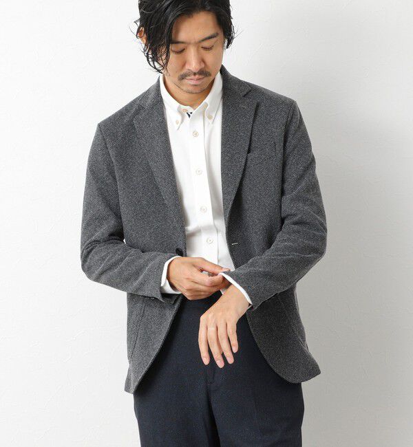 NOLLEY'S goodman「《ビジカジ/セットアップ対応》【尾州】先染めハニカムイージーJK 25AW」|テーラードジャケット|