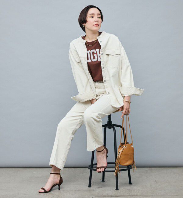 Rie Miller「【RM denim】硫化染コーデュロイシャツジャケット」|シャツ・ブラウス|