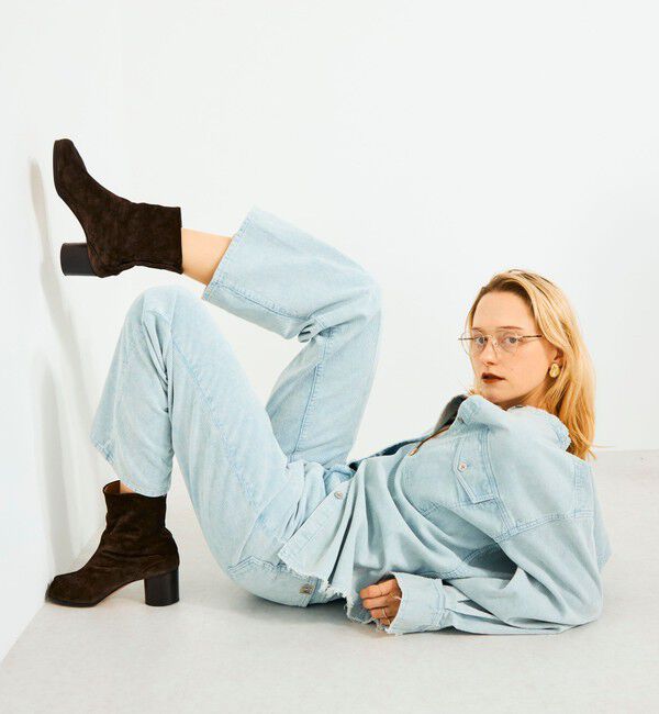 Rie Miller「【RM denim】硫化染コーデュロイシャツジャケット」|シャツ・ブラウス|