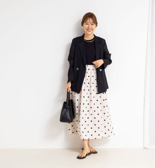 NOLLEY'S「ドットタフタドッキングワンピース」|ワンピース|