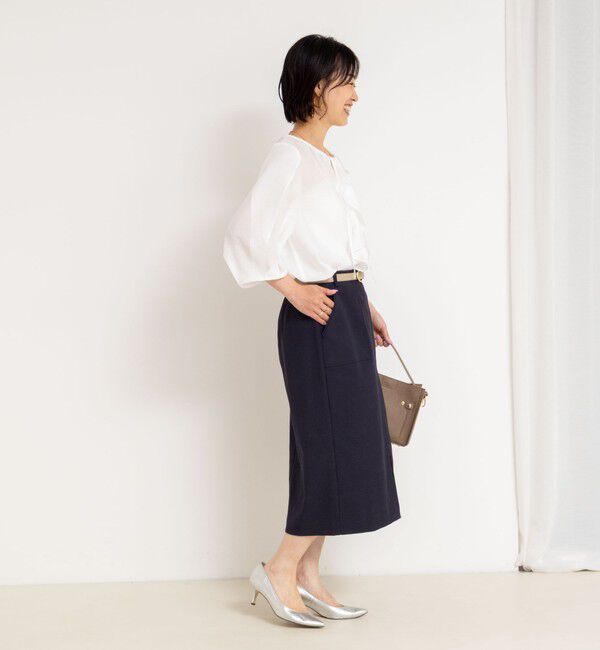 NOLLEY'S「スリットスリーブラッフルブラウス」|シャツ・ブラウス|