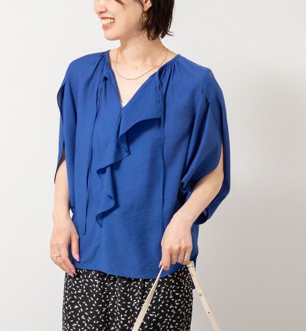 NOLLEY'S「スリットスリーブラッフルブラウス」|シャツ・ブラウス|